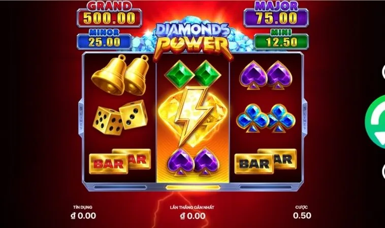 Chinh Phục Nổ Hũ Kim Cương AE888 Săn Thưởng Jackpot Tỷ Đồng 2 Giao diện chơi Nổ Hũ Kim Cương AE888