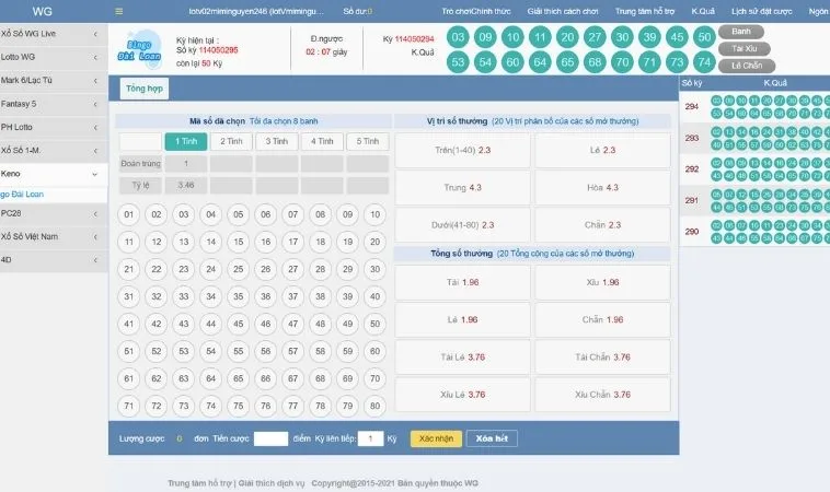 Hướng Dẫn Chơi Game Nhanh Keno AE888 Từ A Đến Z 2 Giao diện chơi game nhanh Keno AE888