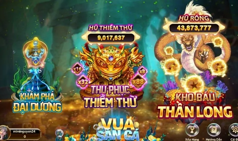 Lên Ngôi Vua Bắn Cá AE888 Với Bí Kíp Chinh Phục Mọi Mục Tiêu 2 Các phòng chơi trong game Vua Bắn Cá AE888