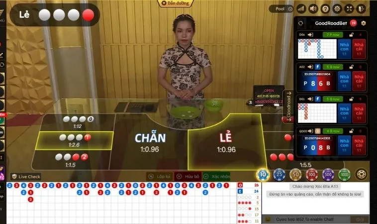 Bá Chủ Bàn Cược Xóc Đĩa AE888 Với Mẹo Chơi Độc Quyền 2 Chơi Xóc Đĩa AE888 cùng dealer xinh đẹp